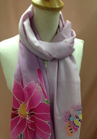 GV 63 F 37 Silk 63  Rayon Collagen Batik Violet